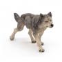 PAPO Wild Animal Kingdom Grey Wolf Toy Figure, Three Years or Above, Grey (53012)