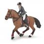 PAPO Horse and Ponies Competition Horse with Rider Toy Figure, Three Years or Above, Multi-colour (51561)