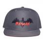 DC COMICS Batman Gotham City Bat Symbol and Logo Kid's Snapback Baseball Cap, Boy, Grey/Red (SB842320BTM)