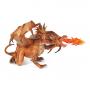 PAPO Fantasy World Gold Two Headed Dragon Toy Figure, Three Years or Above, Gold (38938)