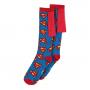 DC COMICS Superman All-over Logos with Cape Knee High Sock, 1 Pack, Female, 39/42, Multi-colour (KH431723SPM-39/42)