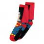 DC COMICS Superman Man of Steel with Cape Novelty Socks, 1 Pack, Unisex, 39/42, Multi-colour (NS050840SPM-39/42)