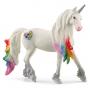 SCHLEICH Bayala Rainbow Love Unicorn Stallion Toy Figure, 5 to 12 Years, Multi-colour (70725)