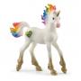SCHLEICH Bayala Rainbow Love Unicorn Foal Toy Figure, 5 to 12 Years, Multi-colour (70727)