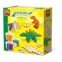 SES CREATIVE Dinosaurs Wooden Skeletons Modelling Dough Set, 3 Years and Above (00418)
