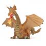 PAPO The Enchanted World Gold Dragon with Flame Toy Figure, 3 Years or Above, Multi-colour (39095)