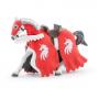 PAPO Fantasy World Horse of Unicorn Knight with Spear Toy Figure, 3 Years or Above, Red/White (39781)