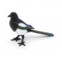 PAPO Wild Animal Kingdom Magpie Toy Figure, 3 Years or Above, Black/White (50286)