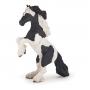 PAPO Horses and Ponies Reared Up Cob Toy Figure, 3 Years or Above, Black/White (51549)