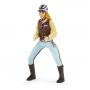PAPO Horses and Ponies Blue Trendy Rider Toy Figure, 3 Years or Above, Multi-colour (52009)