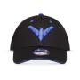 DC COMICS Nightwing Logo Adjustable Cap, Black/Blue (BA325037BTM)