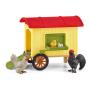 SCHLEICH Farm World Mobile Chicken Coop Toy Playset, 3 to 8 Years, Multi-colour (42572)