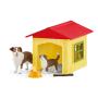 SCHLEICH Farm World Friendly Dog House Toy Playset, 3 to 8 Years, Multi-colour (42573)