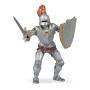 PAPO Fantasy World Knight in Armour with Red Feather Toy Figure, 3 Years or Above, Silver (39244)