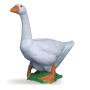 PAPO Farmyard Friends White Goose Toy Figure, 10 Months or Above, White (51061)