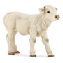 PAPO Farmyard Friends Charolais Calf Toy Figure, 10 Months or Above, White (51157)