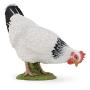 PAPO Farmyard Friends Pecking White Hen Toy Figure, 3 Years or Above, White (51160)