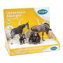 PAPO Wild Animal Kingdom Wild Animals 1 with 4 Figures Display Box, 3 Years or Above, Multi-colour (80000)