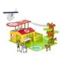 PAPO Wild Animal Kingdom Bush Hospital Set Toy Playset, 3 Years or Above, Multi-colour (80004)