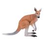 MOJO Wildlife & Woodland Kangaroo Toy Figure, 3 Years and Above, Brown/White (381010)