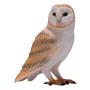 MOJO Wildlife & Woodland Barn Owl Toy Figure, 3 Years and Above, White/Brown (381054)