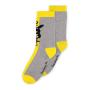 POKEMON Pikachu Novelty Socks, Unsex, 35/38, Yellow/Grey (NS577754POK-35/38)