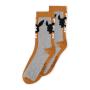 POKEMON Eevee #133 Novelty Socks, Unsex, 35/38, Orange/Grey (NS810751POK-35/38)