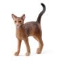 SCHLEICH Farm World Abyssinian Cat Toy Figure, 3 to 8 Years, Brown (13964)