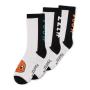 POKEMON Character Set Sport Socks (3 Pack), Unisex, 35/38, White/Black (SS744301POK-35/38)