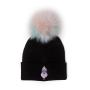 DISNEY The Little Mermaid Ursula Pom-pom Knitted Beanie, Black (KC427758LMR)