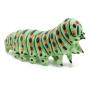 PAPO Wild Life in the Garden Caterpillar Toy Figure, 3 Years or Above, Green (50266)