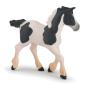 PAPO Horse and Ponies Black Piebald Cob Foal Toy Figure, 10 Months or Above, White/Black (51508)