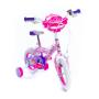 HUFFY Disney Princess 12-inch Children's Bike, Pink/Purple (22491W)