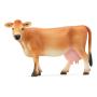 SCHLEICH Farm World Jersey Cow Toy Figure, 3 to 8 Years, Brown (13967)