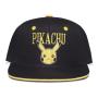 POKEMON Angry Pika Snapback Baseball Cap, Black/Yellow (SB775057POK)