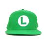 NINTENDO Super Mario Bros. Luigi Badge Snapback Baseball Cap, Green (SGR-SMAR-009OS)