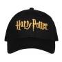 WIZARDING WORLD Harry Potter: Wizards Unite Gold Logo Adjustable Cap, Black (BA831124HPT)