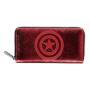 MARVEL COMICS Captain America Shield Logo Zip Around Wallet, Red (GW043137MVL)