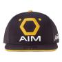 MARVEL COMICS The Avengers AIM Logo Snapback Baseball Cap, Black/Yellow (SB767502AVG)