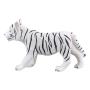 MOJO Wildlife & Woodland White Tiger Cub Standing Toy Figure, Black/White (387014)