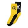 POKEMON Pikachu and Pokeball Crew Socks (2-Pack), Male, 43/46, Multi-colour (CR300553POK-43/46)