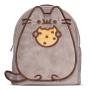 PUSHEEN THE CAT Snacking on a Cookie Novelty Mini Backpack, Beige (MP767088PSH)